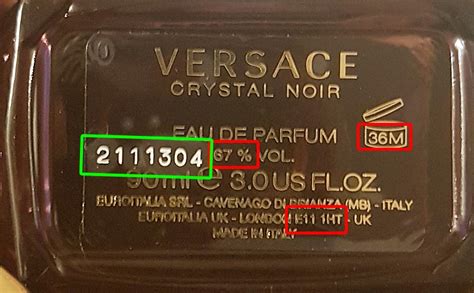 code clg versace|check versace perfume authenticity.